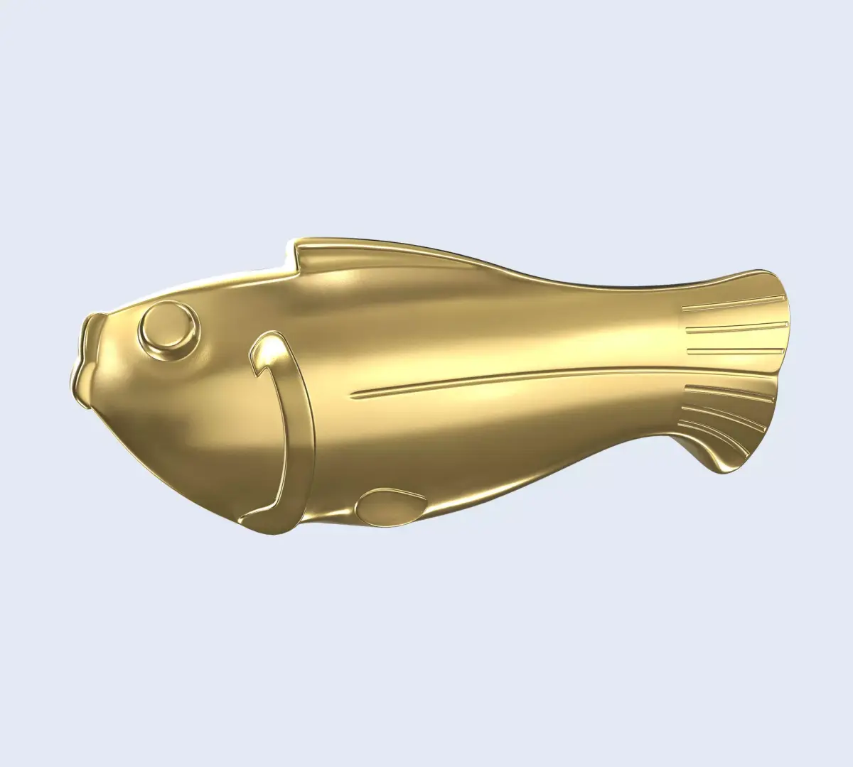 Vintage antique fish 3d printing sculpture 3D print model