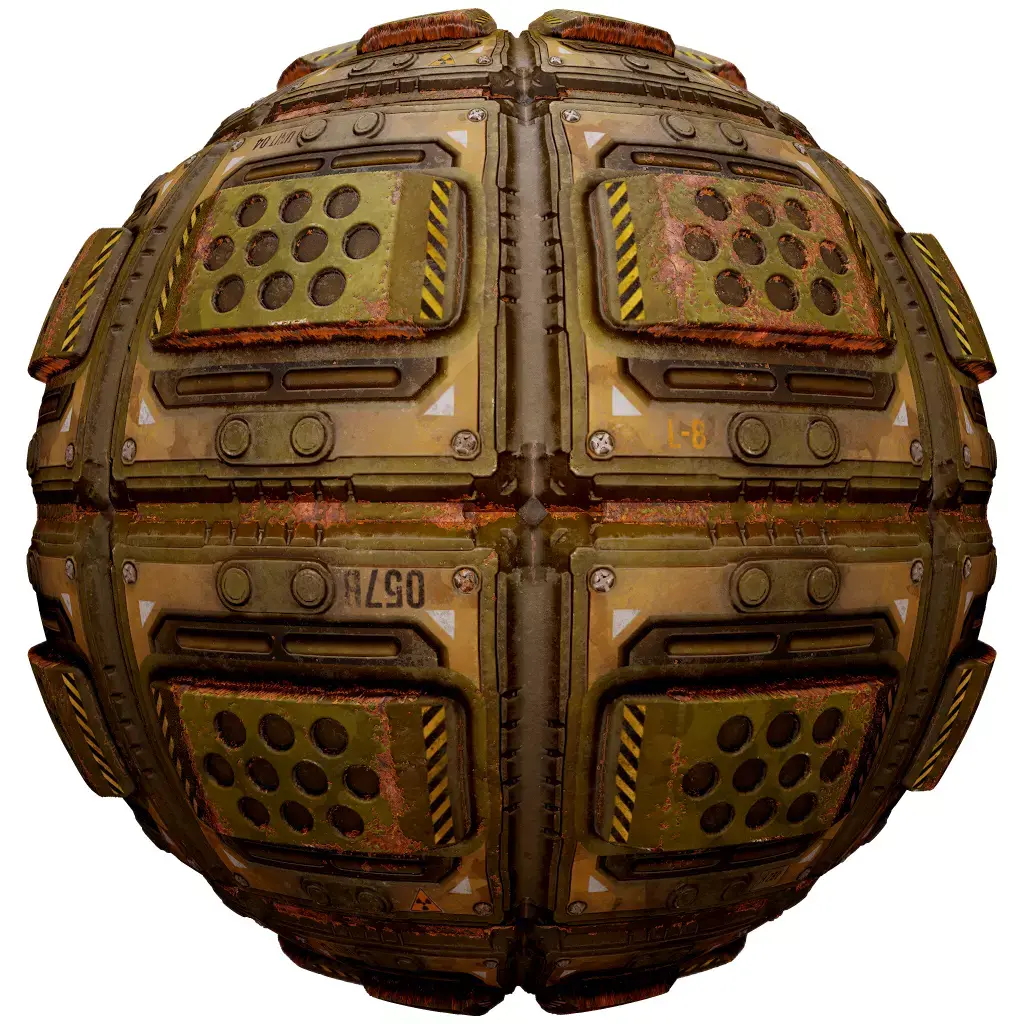 PBR Seamless Sci-Fi Texture 50 Low-poly 3D model