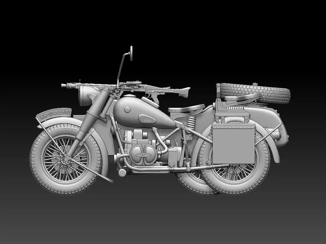 r75 motorcycle 3D print model