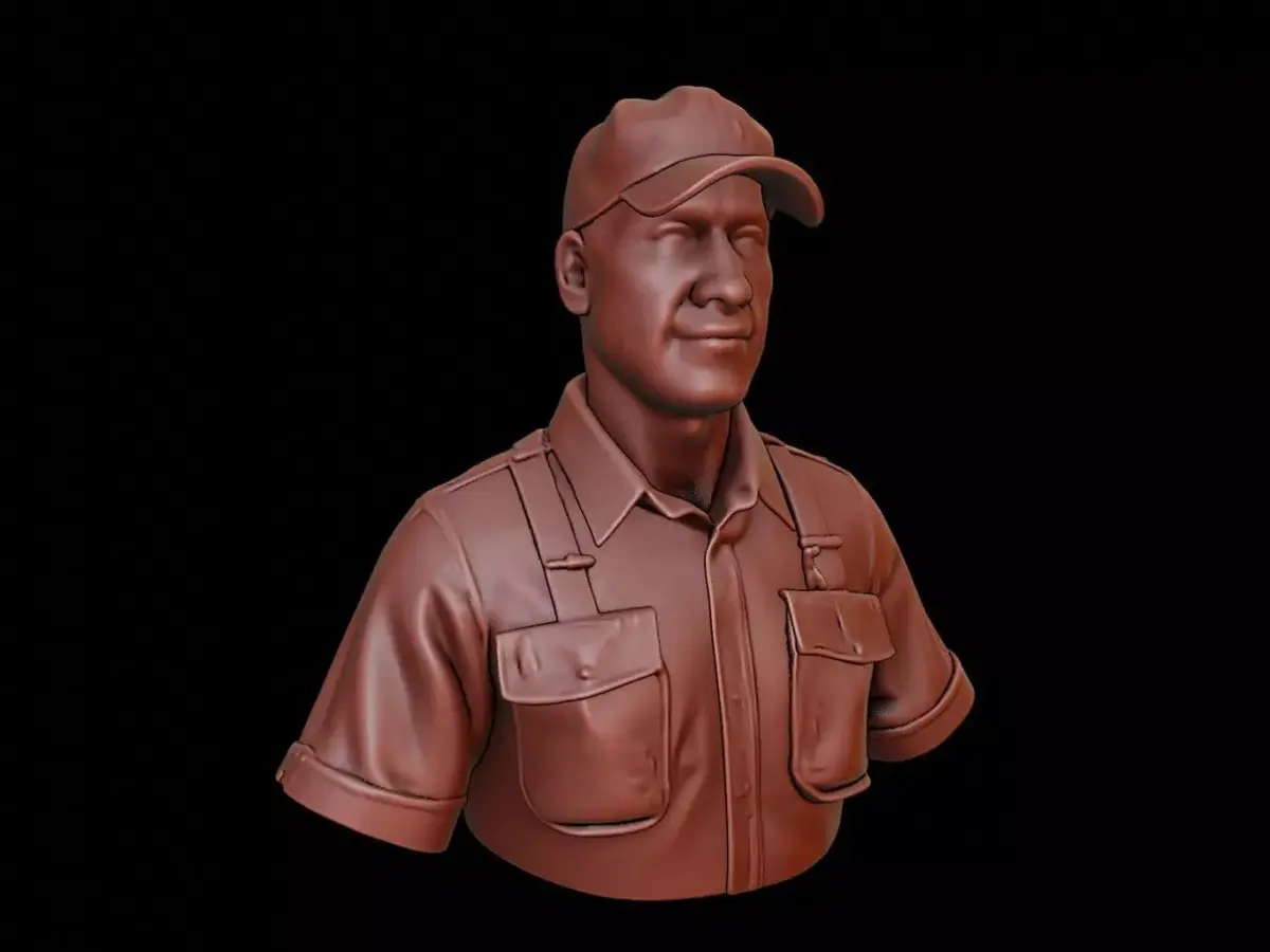Truck Driver Bust 3D print model purchase