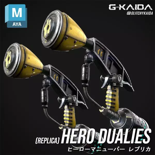 Prop - Weapon - Hero Duelies 3D model