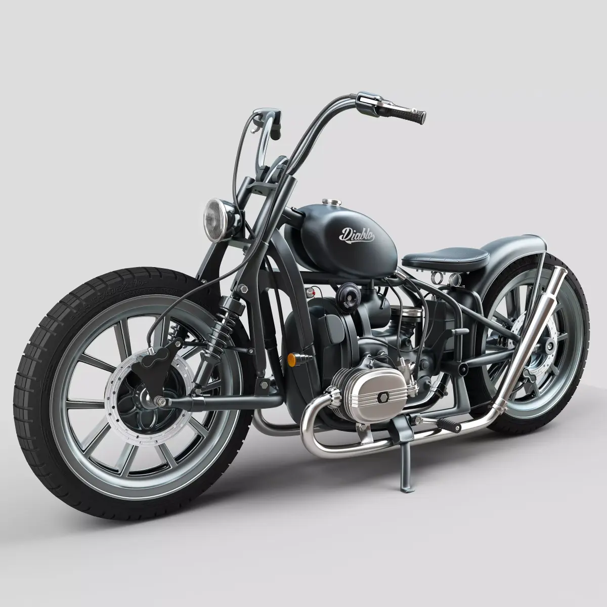 Motorcycle  diablo 3D model