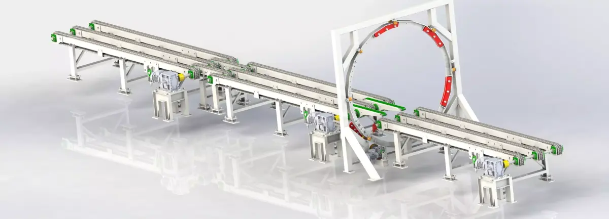 Stretching Station all system 2000 mm 3D model