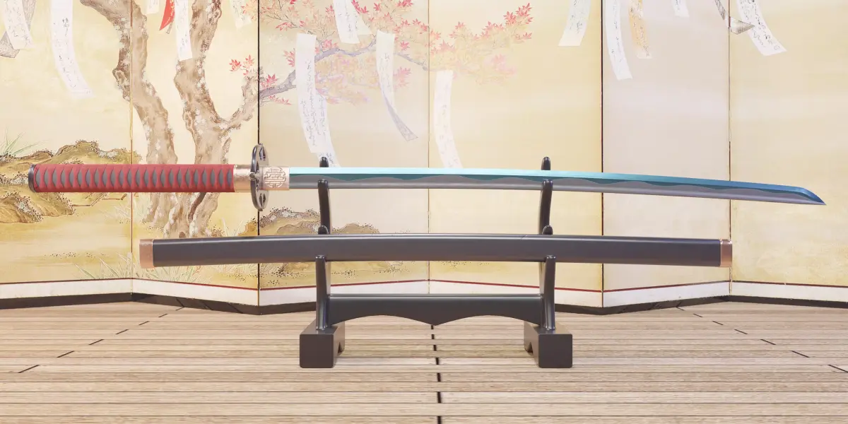 Blue blade Katana 3D model