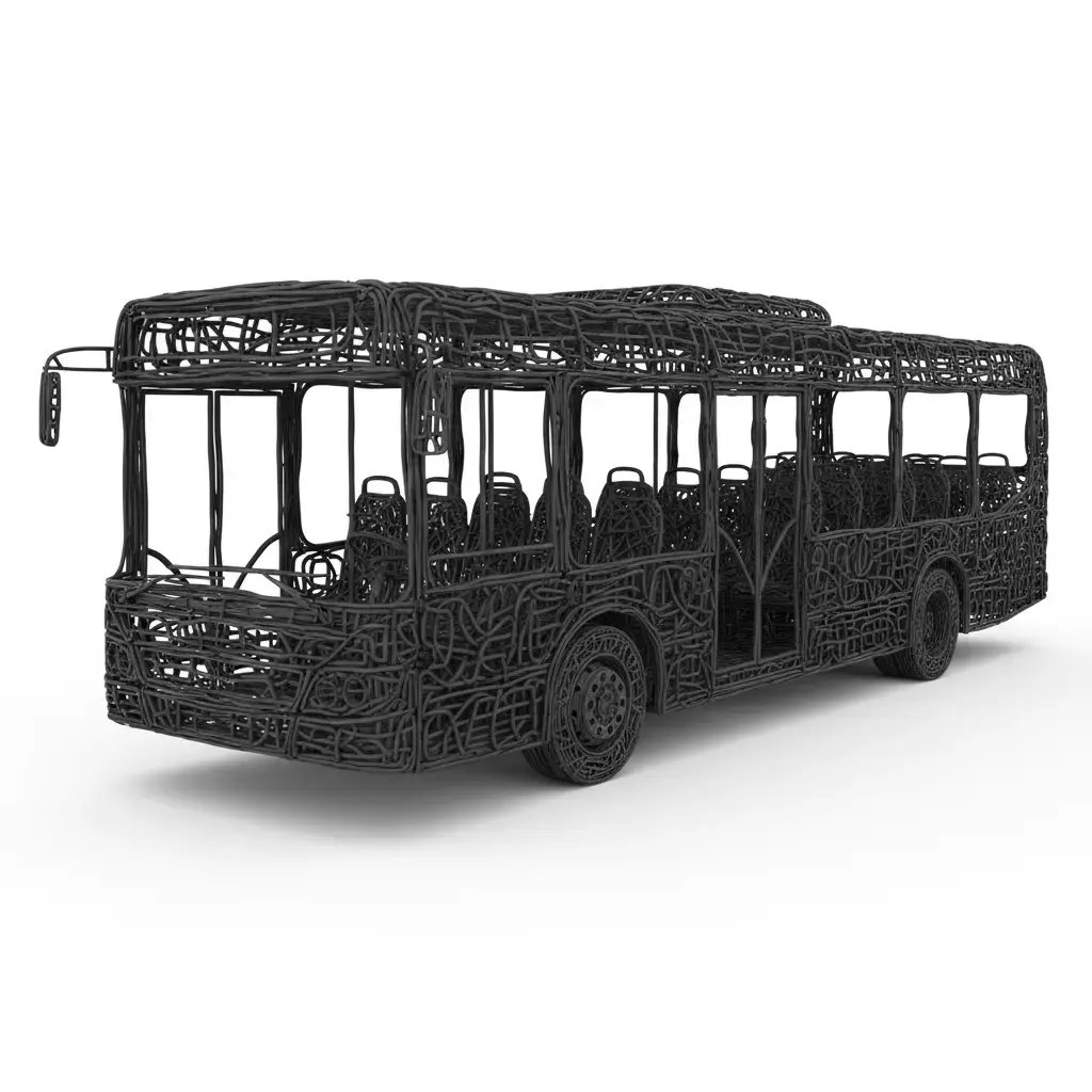 City Bus Transport Model 3D print model