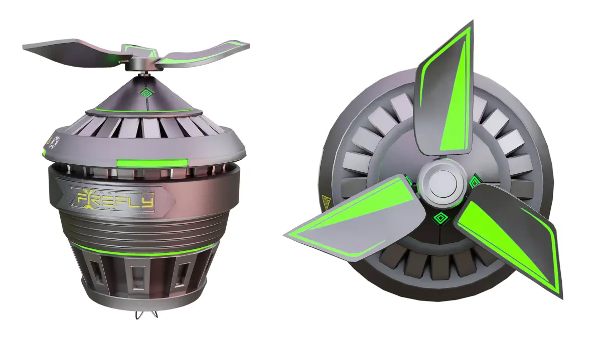 Sci fi grenade   Low-poly 3D model