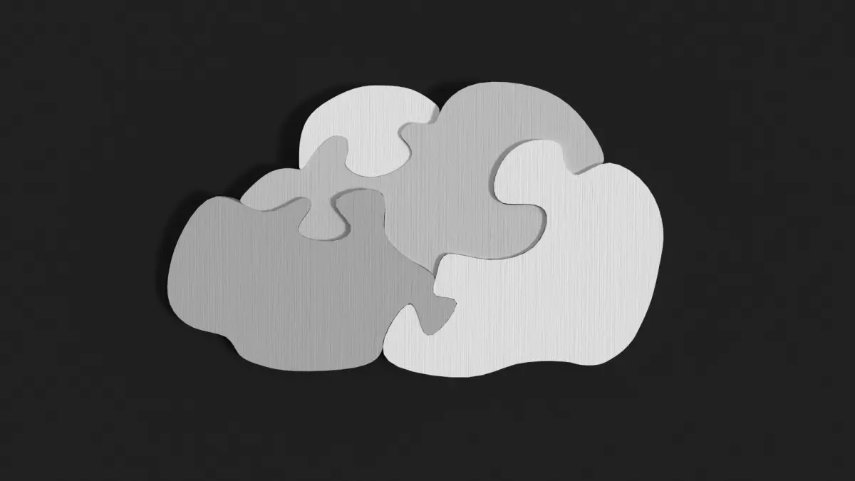 Cloud puzzle Free 3D model
