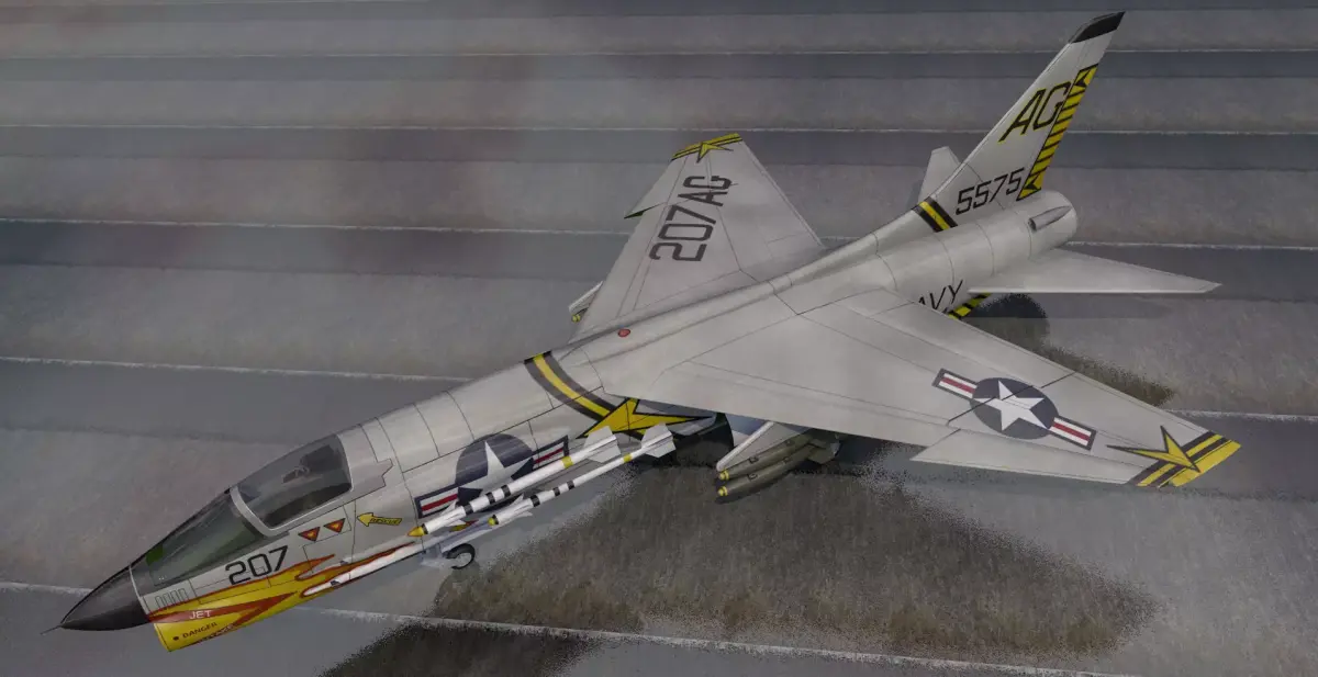 Vought F-8E Crusader 3D model