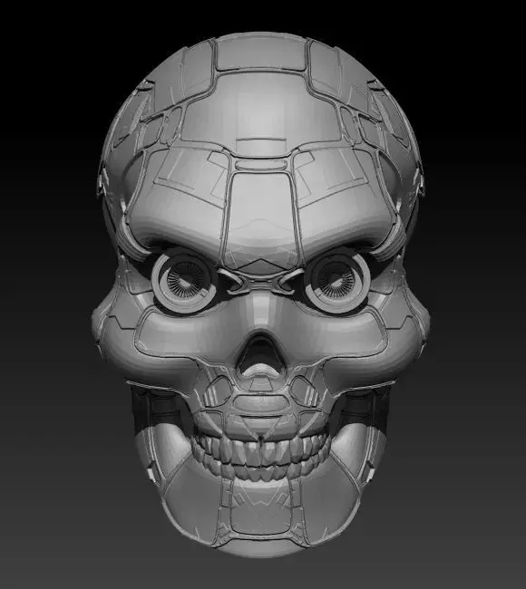 Mech Skull 3D model
