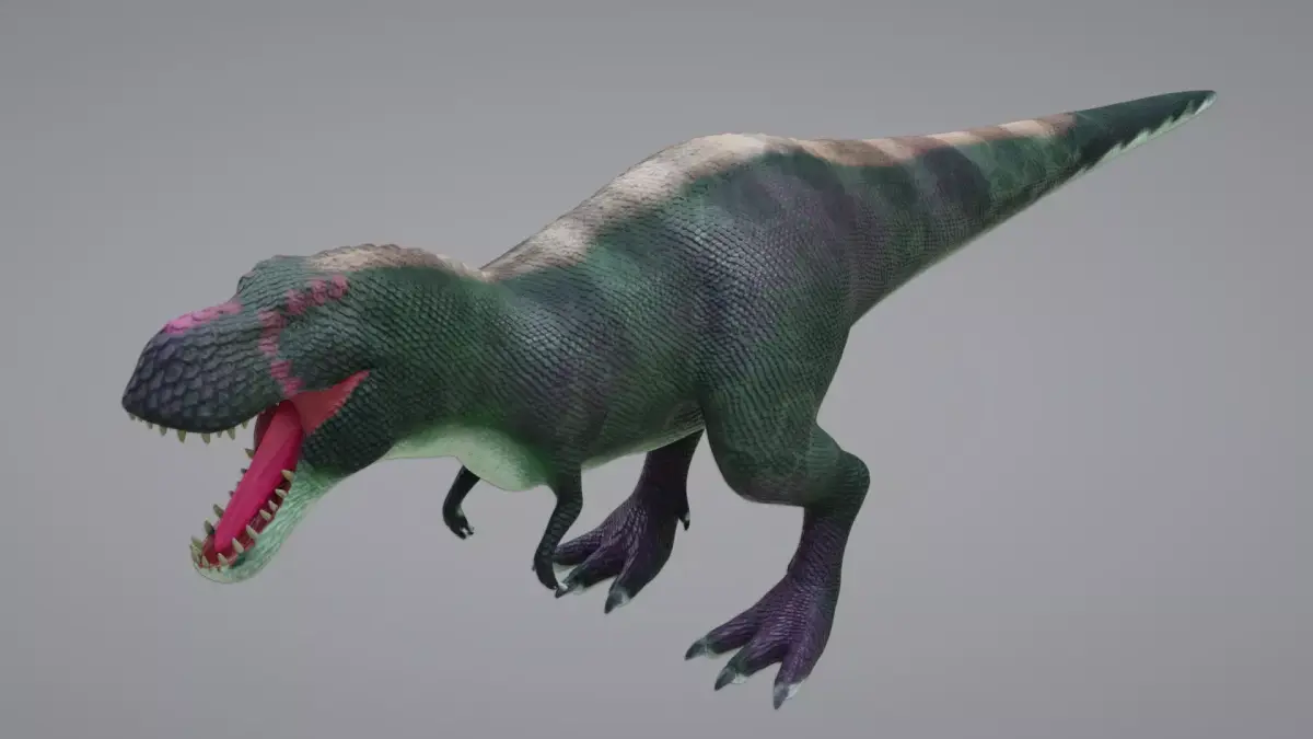 Tyrannosaurus Rex Low-poly 3D model 5