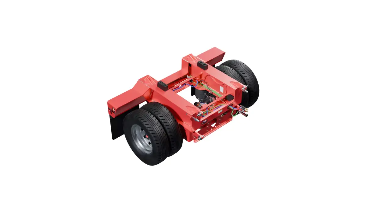Talbert Trailer Flip Axle 3D model 3D model