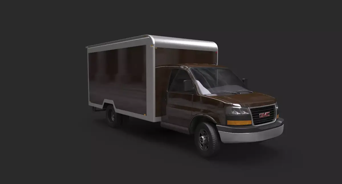 GMC Savana 2018 Box Van 3D model