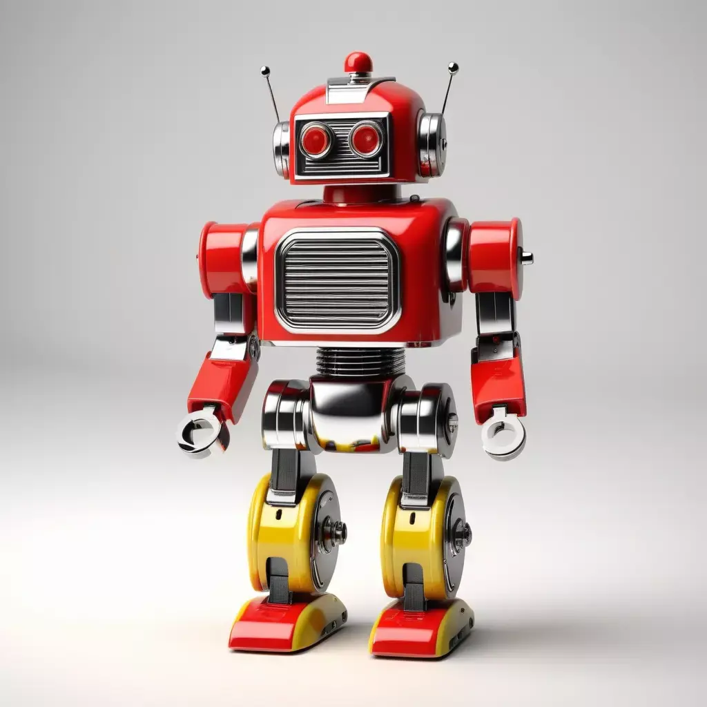 Retro Toy Robot 3D model