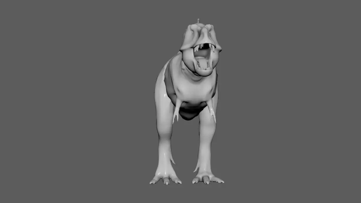 No Texture Tyrannosaurus Rex 3D model