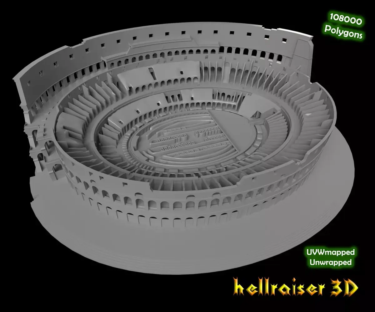 Colosseum Low-poly 3D model purchase