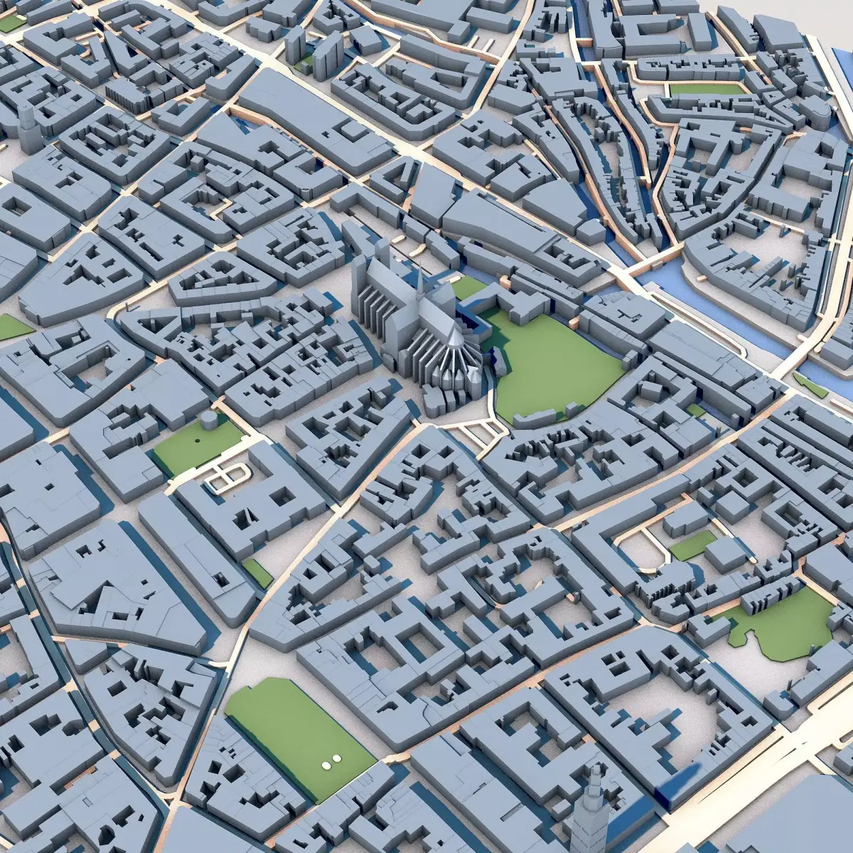Amiens Cathedral France 3D model