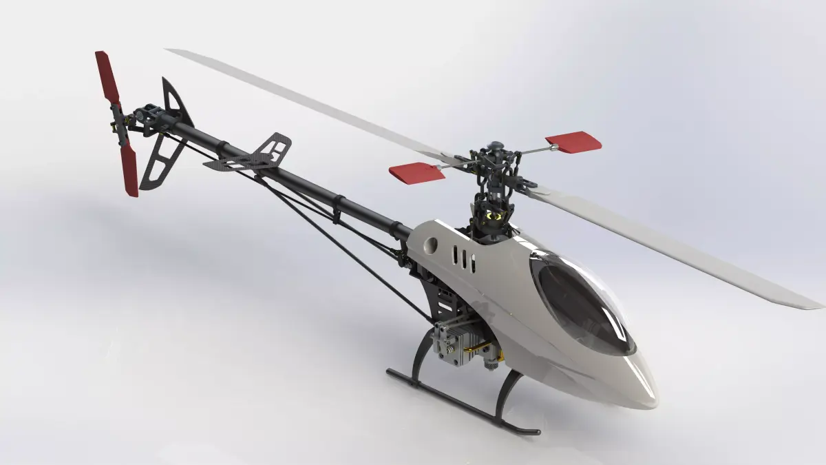 Belt CP V2 Custom RC Helicopter 3D model
