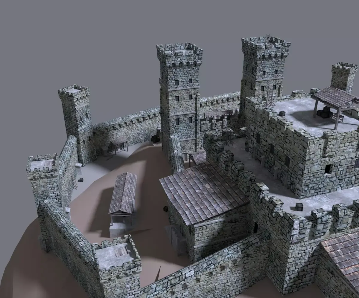 castle medieval 3D model purchase
