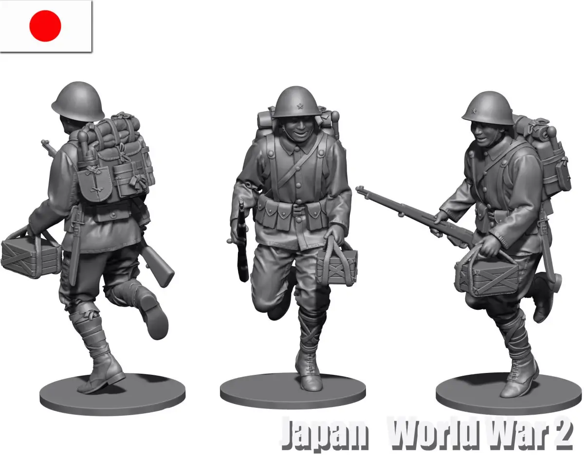 Japan soldier ww2  3D print model