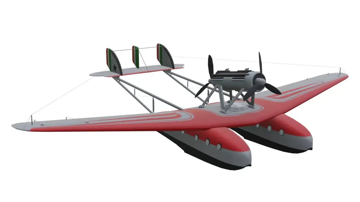Savoia-Marchetti SM55 Low-poly 3D model