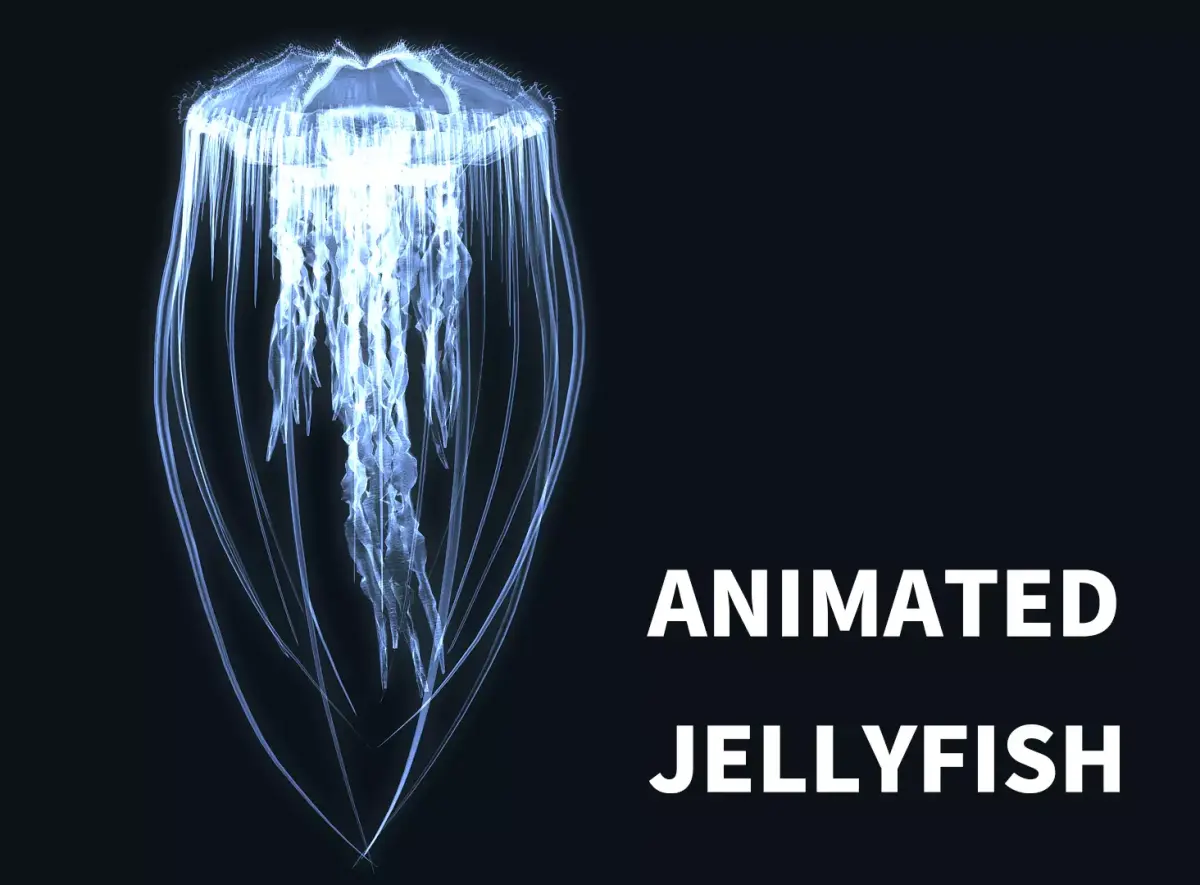 animated jellyfish Low-poly 3D model purchase