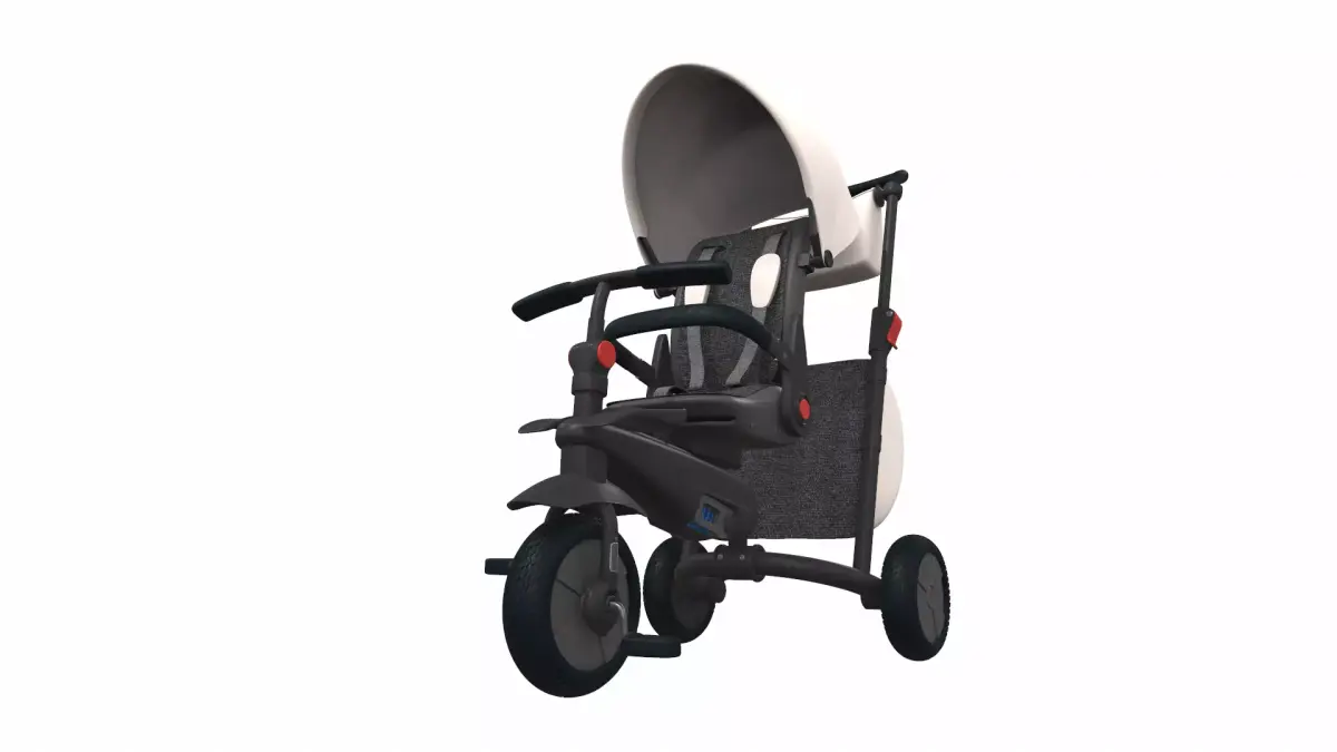 Baby stroller tricycle 02 3D model