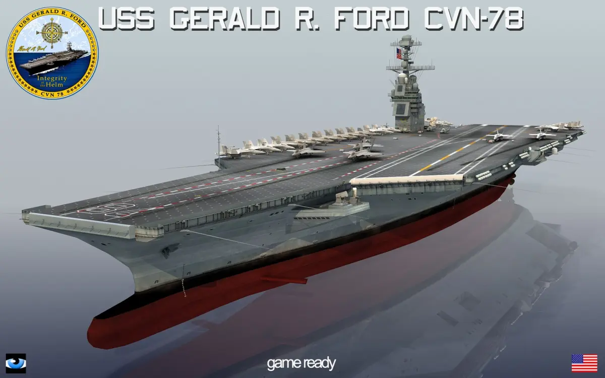 USS Gerald R. Ford CVN-78 3D model