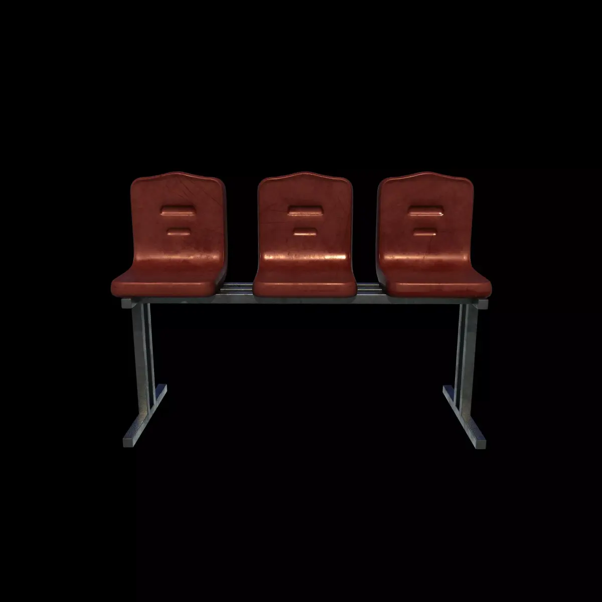 Waiting chair 05 3D model