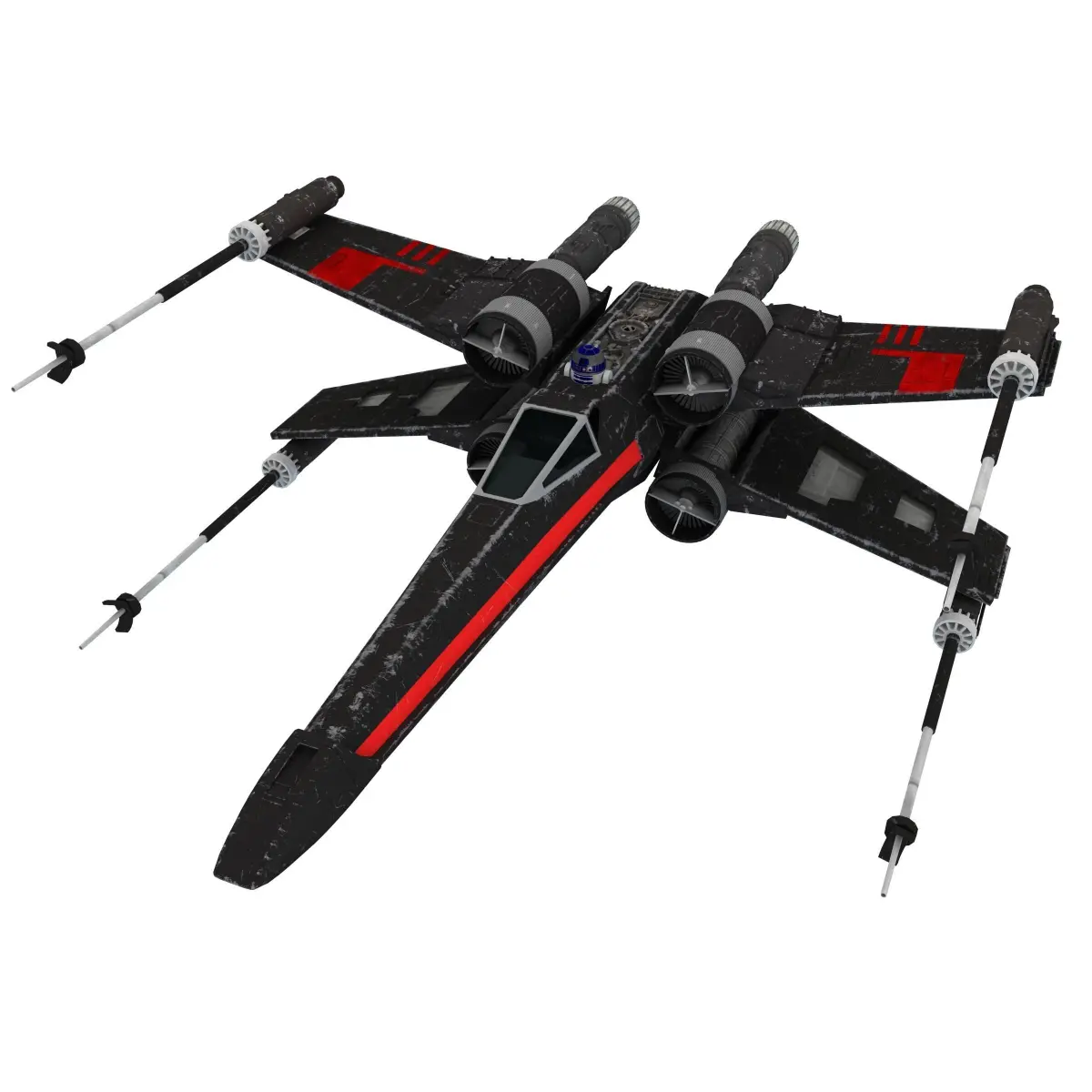 Star Wars X-Wing Black T-70 3D model