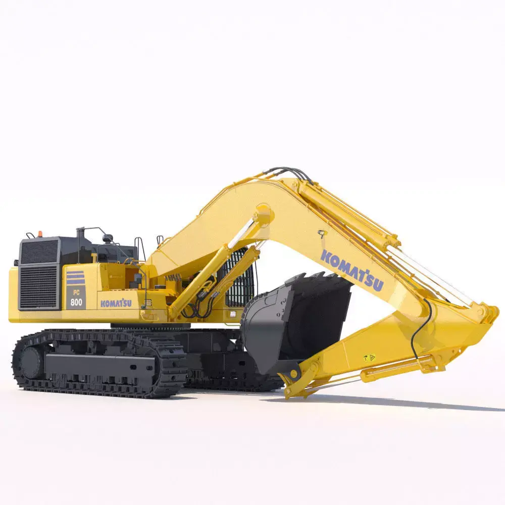 Mining Excavator Komatsu PC800 3D model
