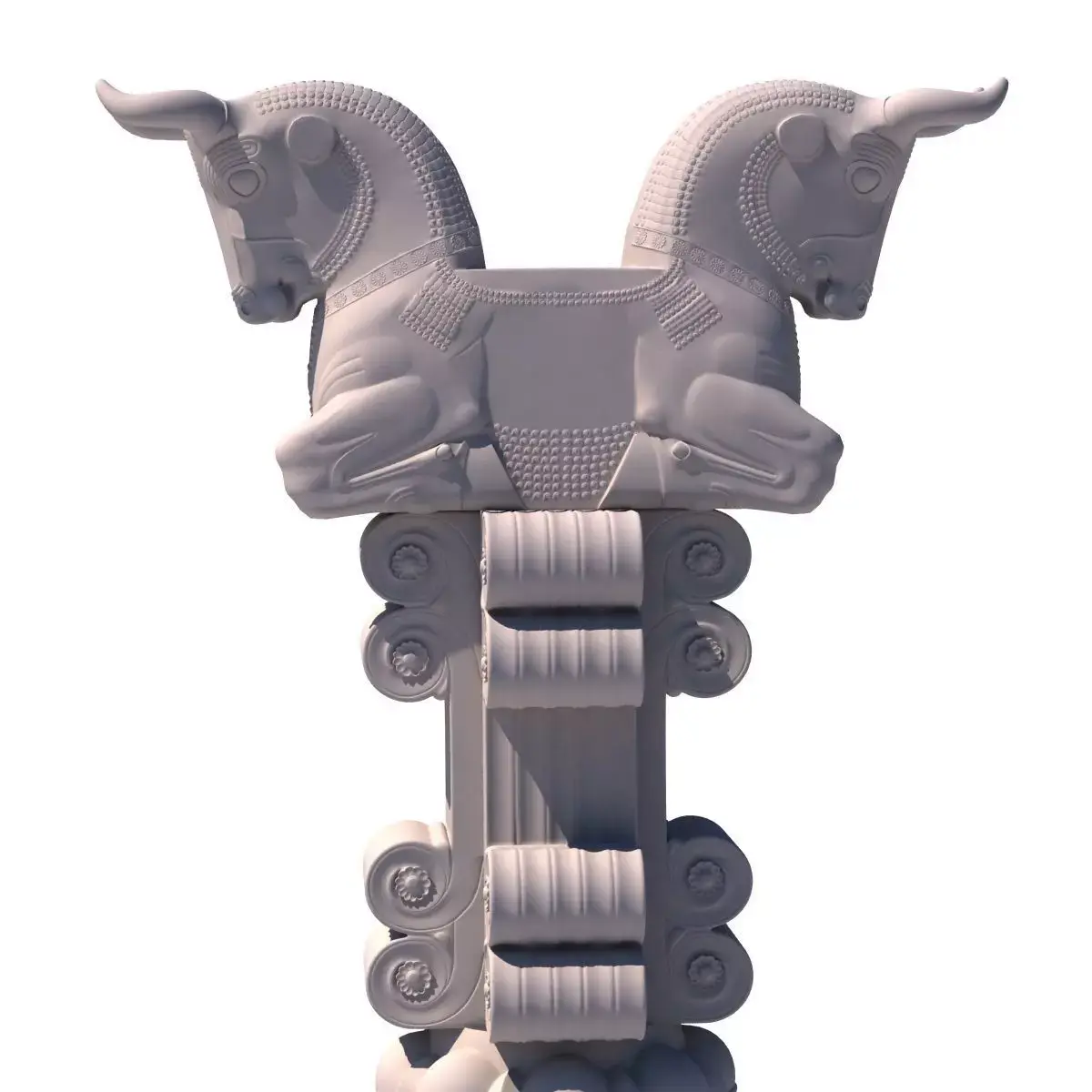 Cow capital culomn  3D model