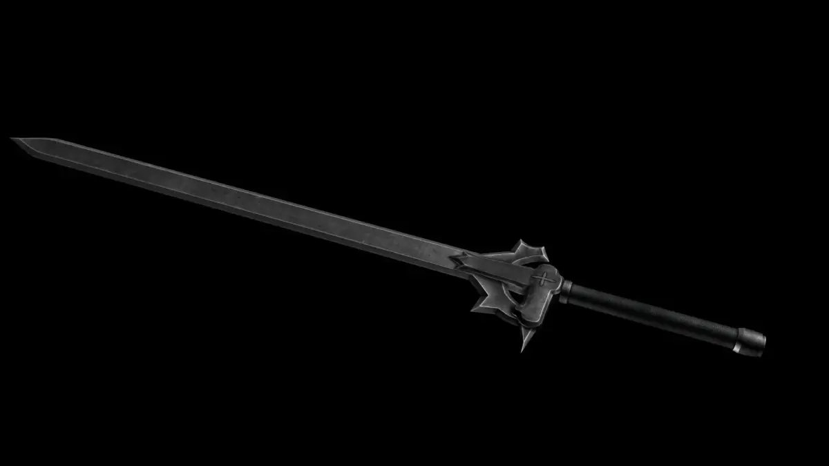 Kirito Sword Elucidator Low-poly 3D model