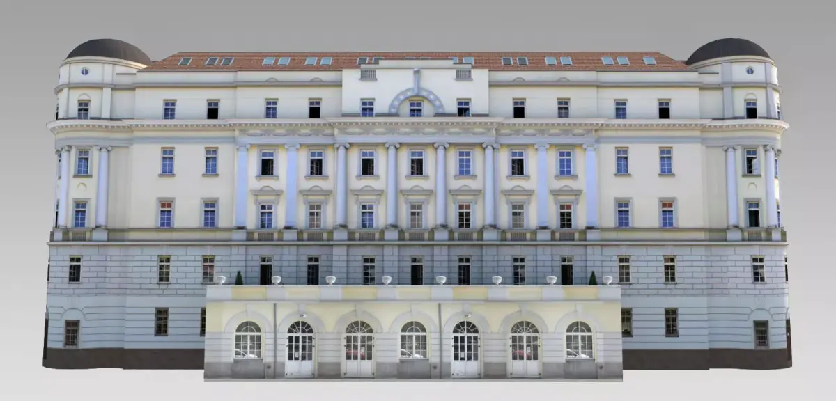 Classical Government Building Low-poly 3D model