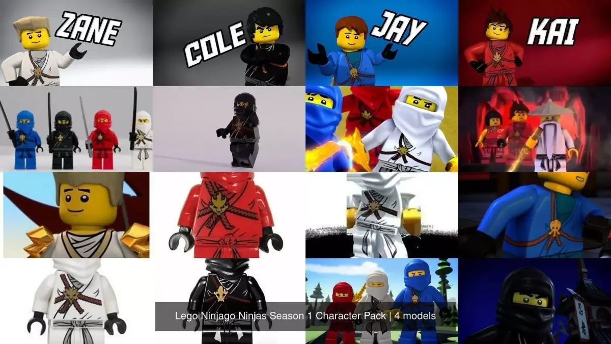 Lego Ninjago Ninjas Season 1 Character Pack