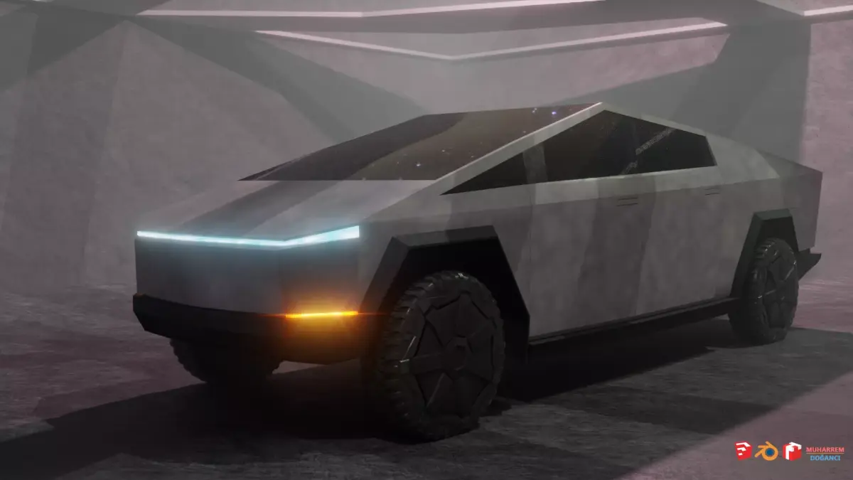 Tesla Cybertruck Free 3D model buy