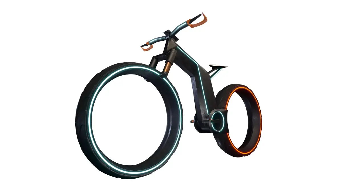 E-bicycle concept 3D model