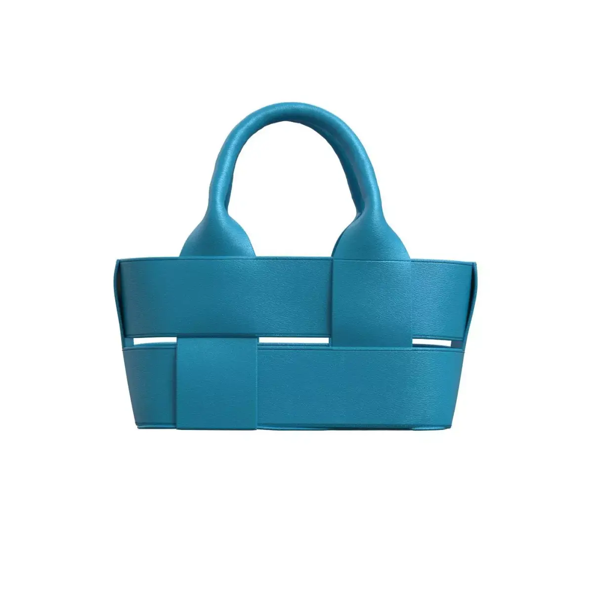 Blue Leather Tote Bag 3D model