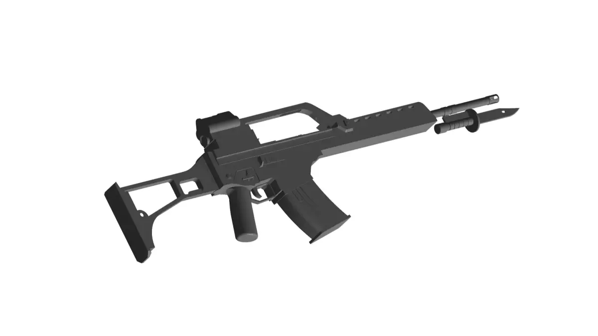 Heckler Koch G36 rifle 3D model