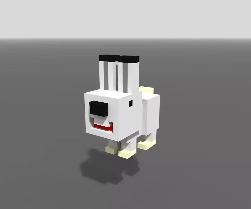 Voxel Arctic Are Low-poly 3D model
