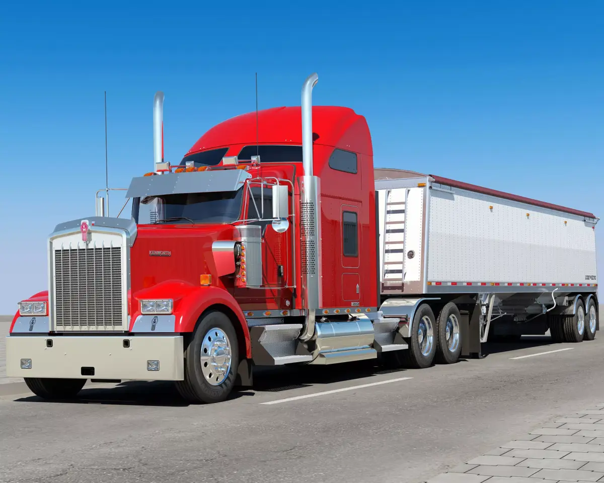 Kenworth W900 Hopper Trailer 3D model