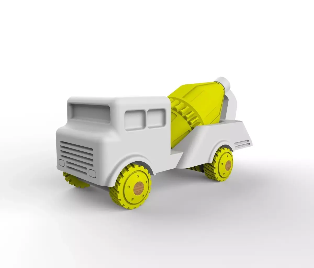 Toy cement truck  3D print model