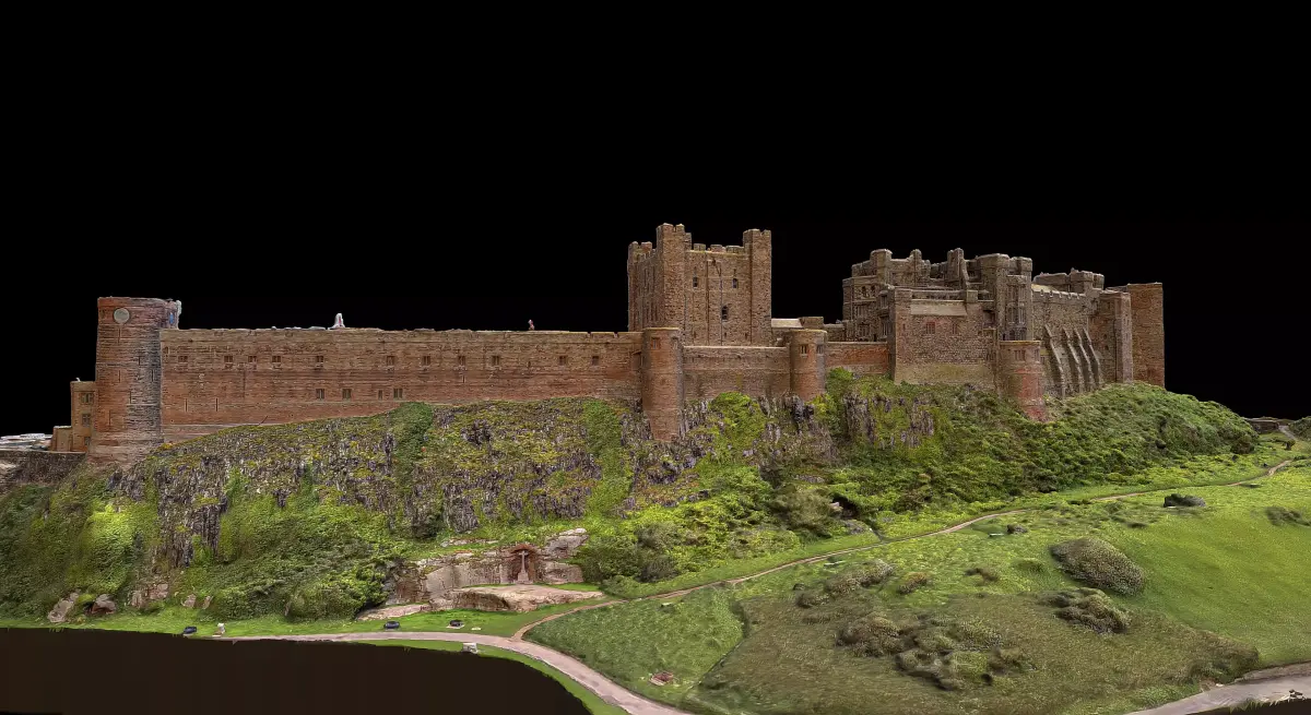 Bamburgh Castle 3D model