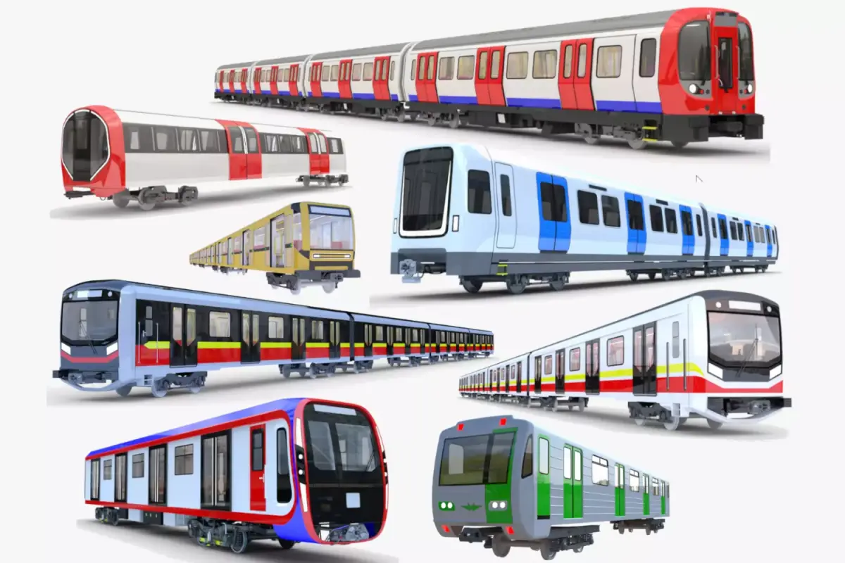 European metro trains 3D Model Pack