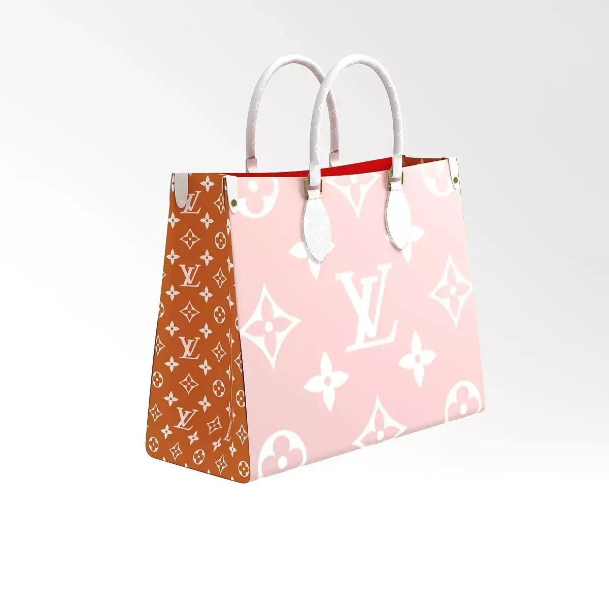 Louis Vuitton Leather Bag 3 3D model