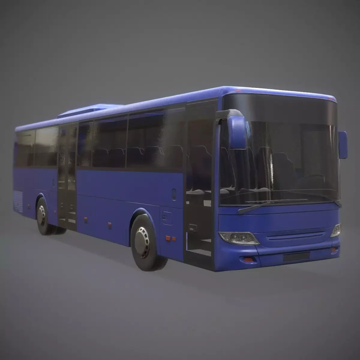 City Bus Game Ready Low-poly 3D model