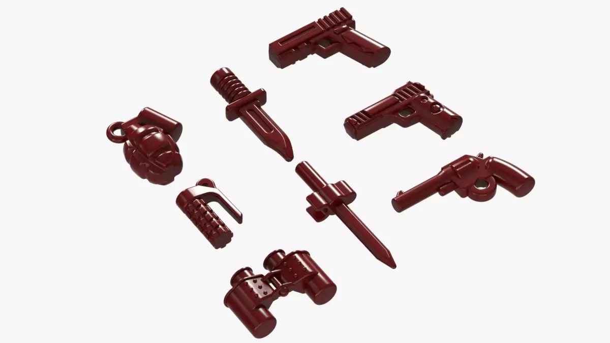 Lego Weapon Collections 3D model buy