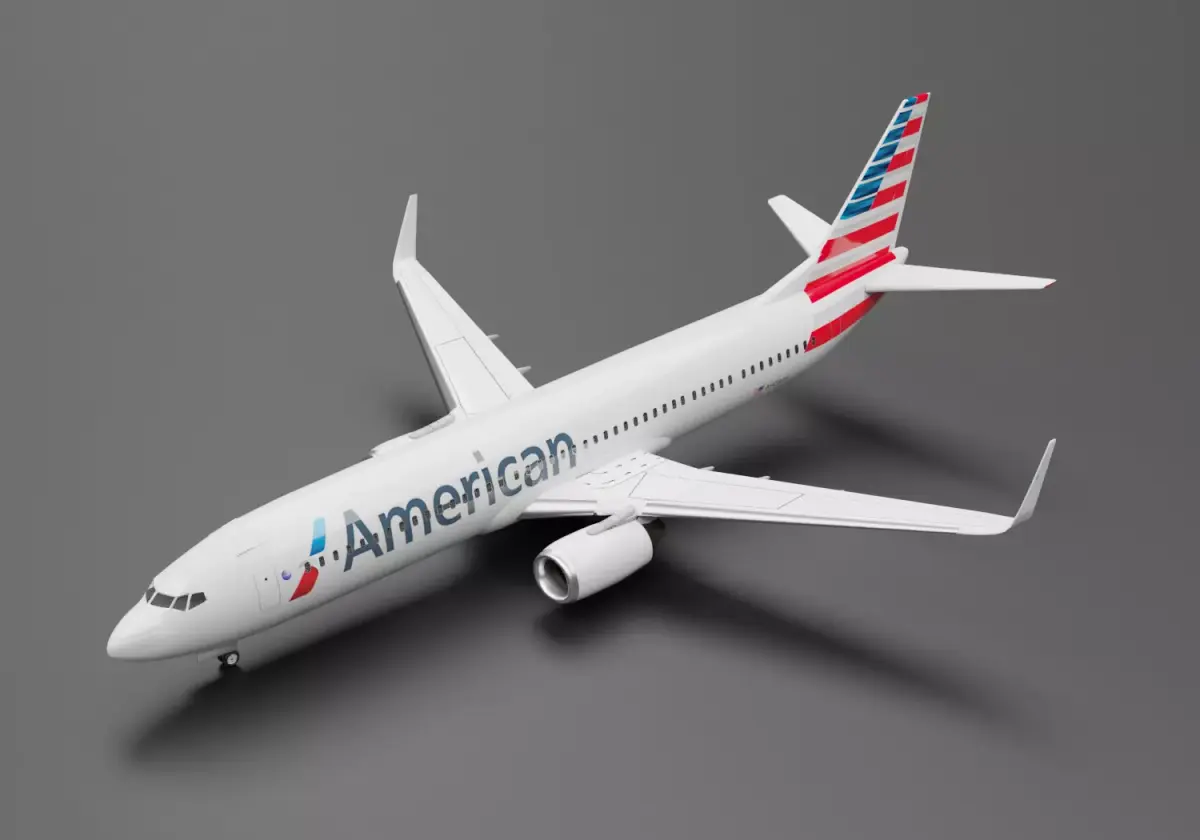 Boeing 737-800  American Airlines Livery 3D model