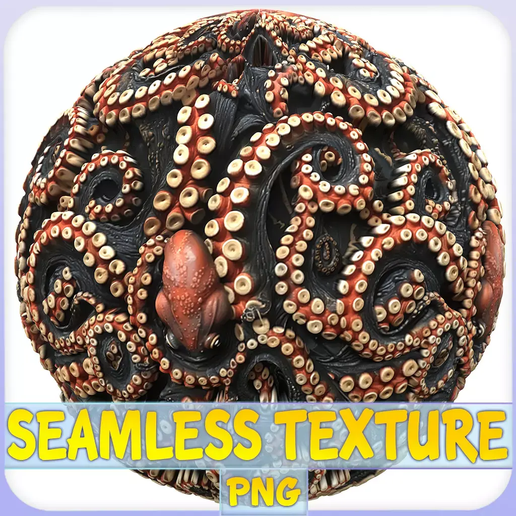 Octopus Seamless Texture Texture by zames1992 - Textured