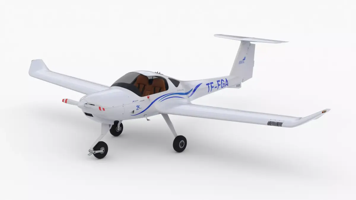Diamond DA20 FGA Low-poly 3D model