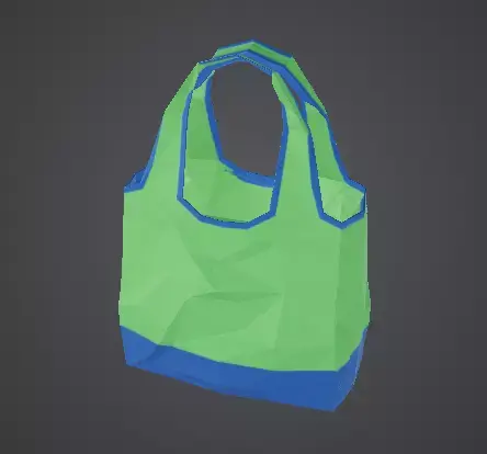 Low Poly Stylized Sports Duffel Backpack Low-poly 3D model